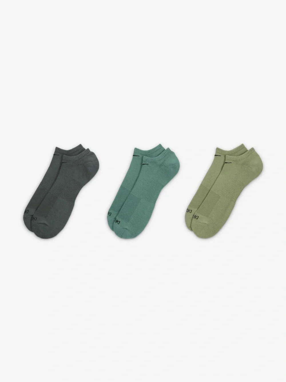 Nike dri-fit everyday plus cotton cushioned no show socks Green SX6889-935